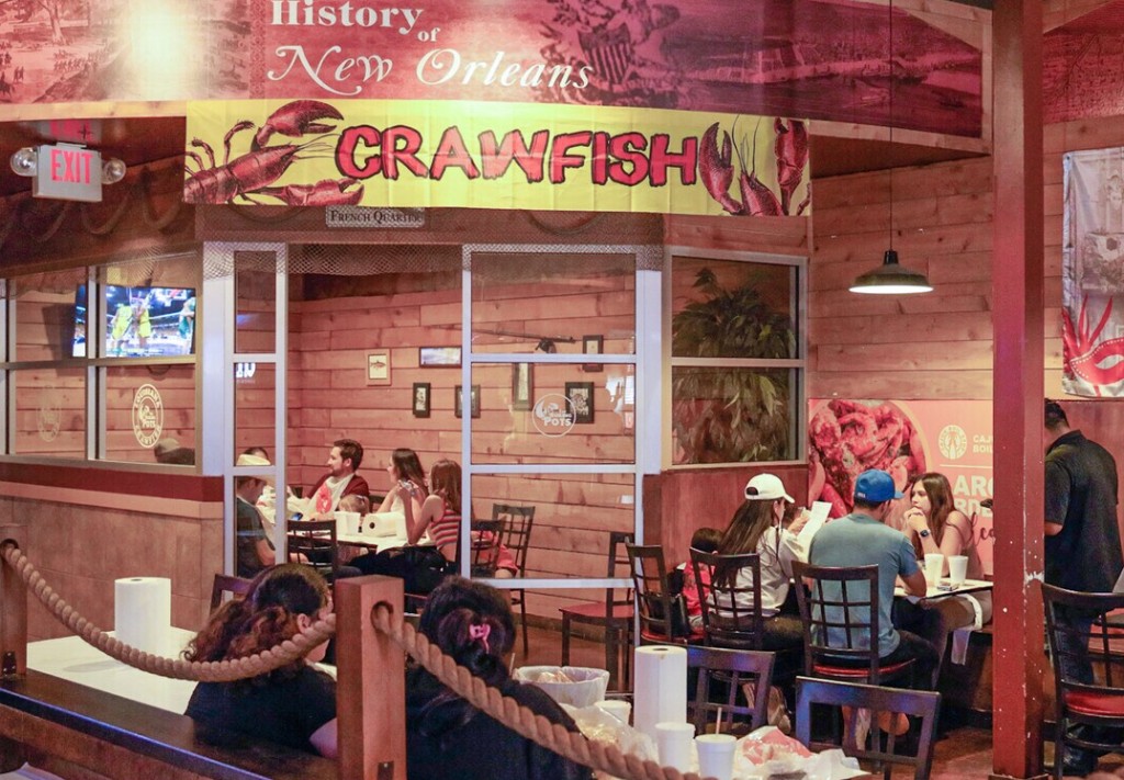 Local restaurant dining room near Park Forest in Plano, Texas